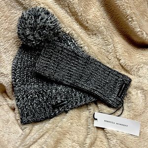 REBECCA MINKOFF Beanie and Arm Warmers
